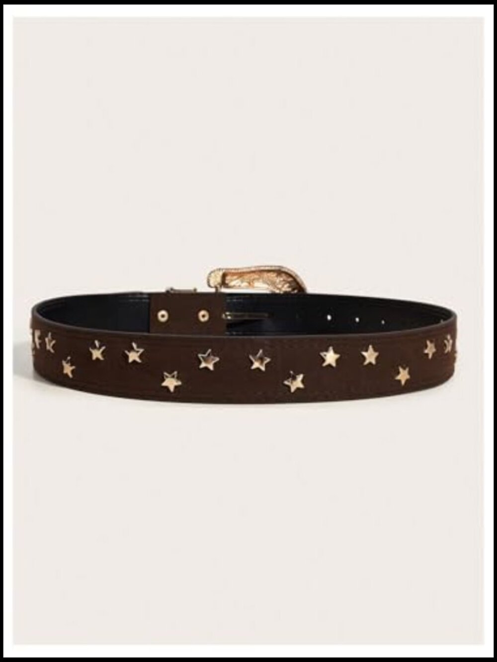 Western Faux Leather Belt Boho Vintage Snap Closure Concho Rodeo Cowgirl - Picture 2 of 4